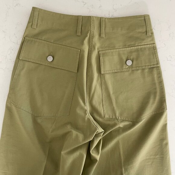 230000 Casual Neutral Hi Rise Wide Leg Cargo Pants Celerac Green Sz S - no tags - Picture 8 of 13